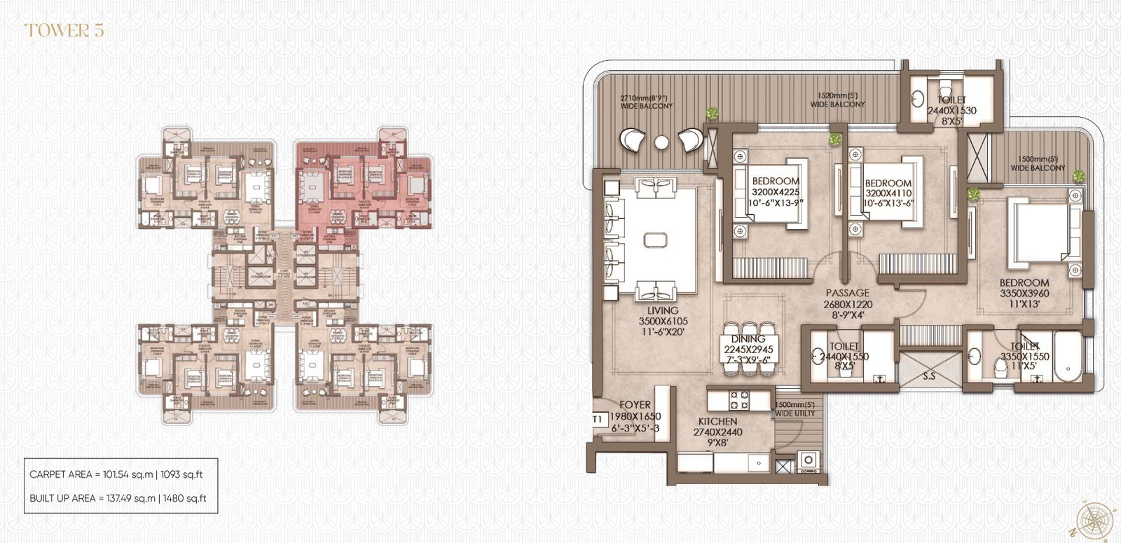 3BHK